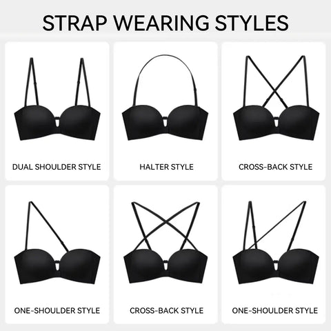 Comfortable Seamless Non-Slip Wireless Padded Support Bra