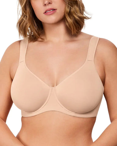 Full Coverage, Seamless Underwire Slimming Support