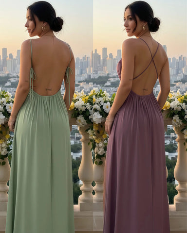 Women’s Summer Slip Dress – Loose, Solid, Pleated, Casual Chic, Vacation Loungewear