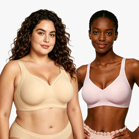 Plus Size Wire-Free Bra – Full Coverage, Breathable Support, Seamless Comfort