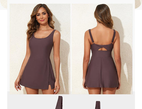 Women’s Skirted Swimdress Swimsuit
