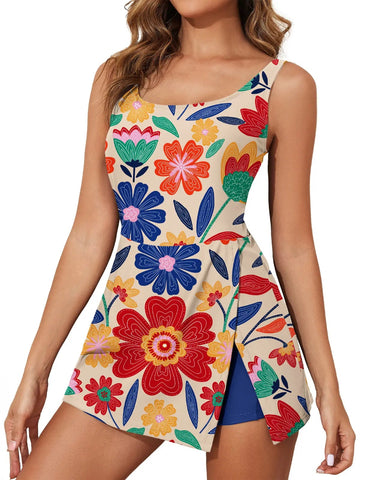 Women’s Skirted Swimdress Swimsuit