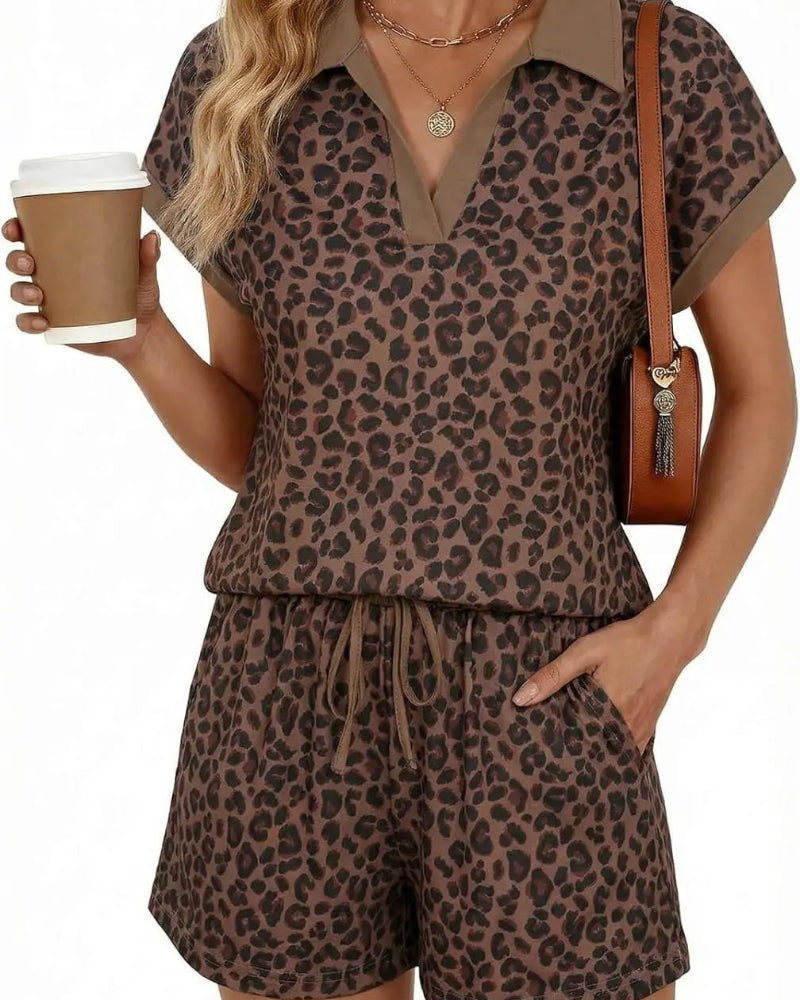 Women's Casual Top & Shorts Outfit