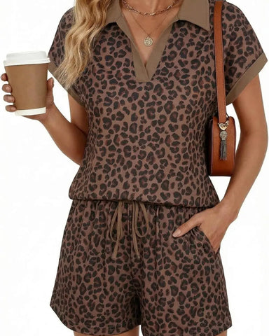 Women's Casual Top & Shorts Outfit