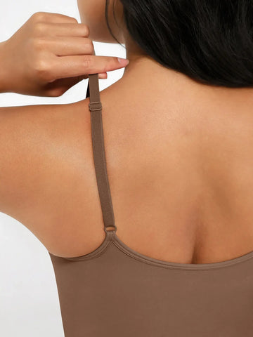 Seamless Covered Bust Jumpsuit Thong Bodysuit Fit