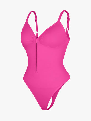 Shape-curve Tummy Control Seamless Zipper Shaping Bodysuit
