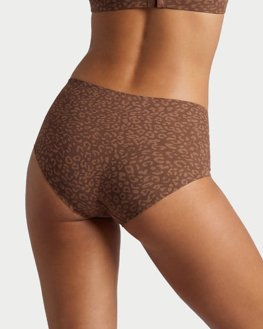 High-Waist Seamless Leopard Tummy Control Brief 6-Pack