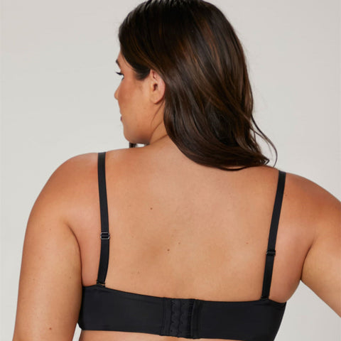 Strapless Mesh Underwire Balconette Bra