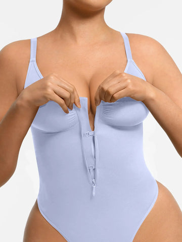 Shape-curve Tummy Control Seamless Zipper Shaping Bodysuit