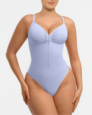 Shape-curve Tummy Control Seamless Zipper Shaping Bodysuit
