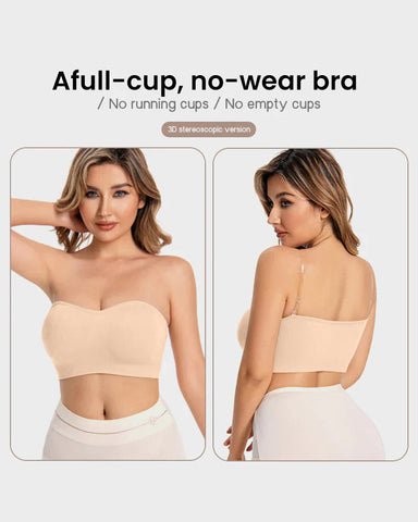 Non-Slip Bandeau Seamless Wireless Strapless Bra