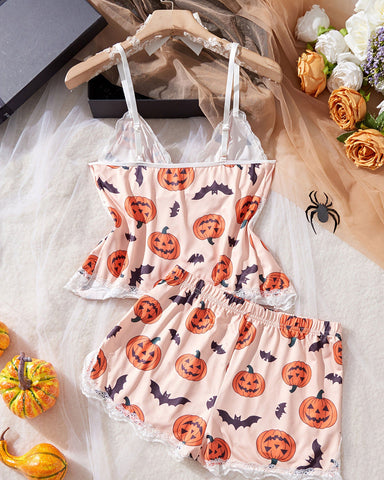 Women Sweetness Cami Set Lace Camisole Lingerie Nightwear