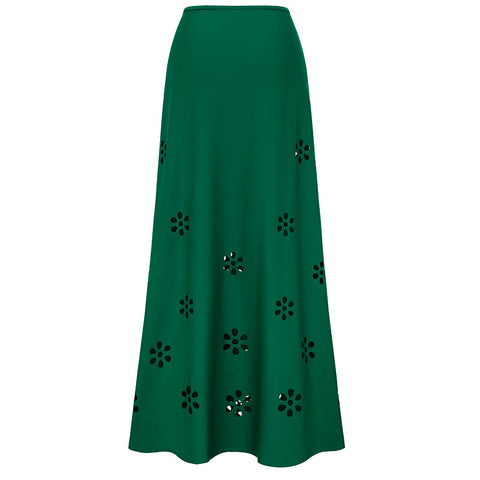 Fashionable And Sexy Hollow Pattern One-Piece Swimsuit Set