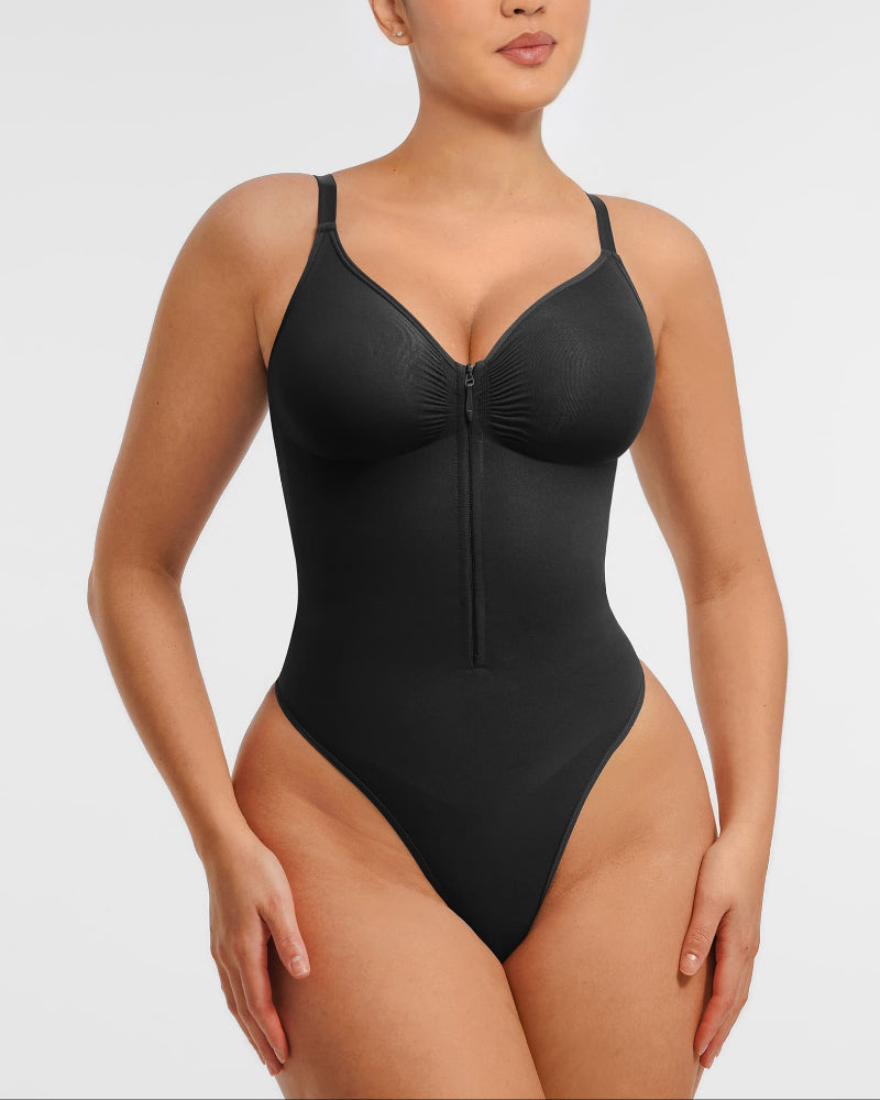 Shape-curve Tummy Control Seamless Zipper Shaping Bodysuit