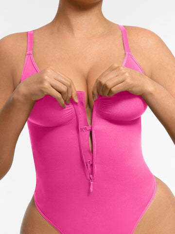 Shape-curve Tummy Control Seamless Zipper Shaping Bodysuit