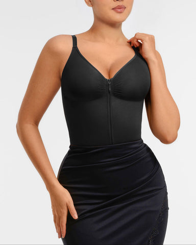 Shape-curve Tummy Control Seamless Zipper Shaping Bodysuit