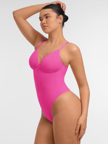 Shape-curve Tummy Control Seamless Zipper Shaping Bodysuit