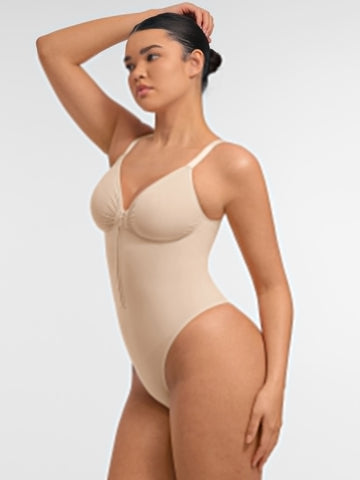 Shape-curve Tummy Control Seamless Zipper Shaping Bodysuit