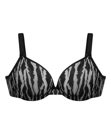 Zebra Wild Unlined Underwire Mesh Bra
