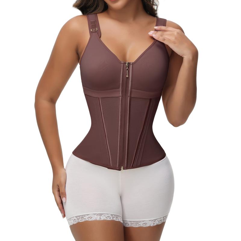 Double Layer Tummy Control Shaper with Bra