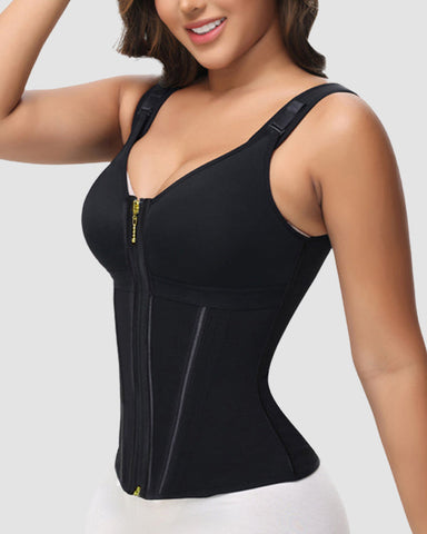 Double Layer Tummy Control Shaper with Bra