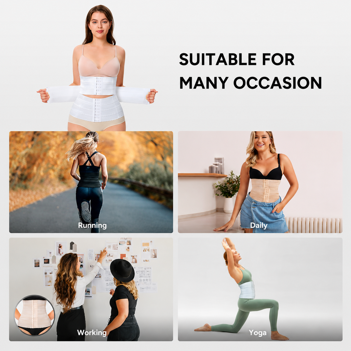 Waist trainer for work exercise and daily wear