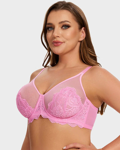 2-Pack Full Coverage Lace Minimizer Bras