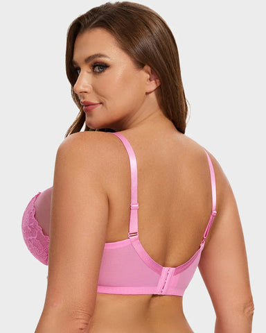2-Pack Full Coverage Lace Minimizer Bras