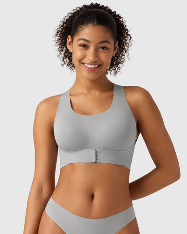U Neck Cross Back Wireless Posture Support Bra