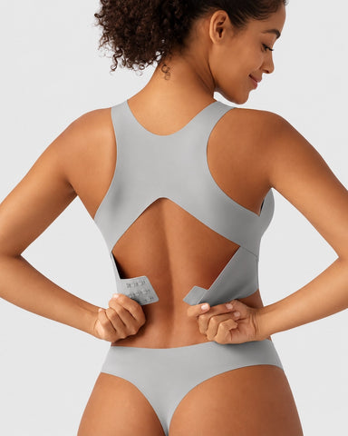 U Neck Cross Back Wireless Posture Support Bra