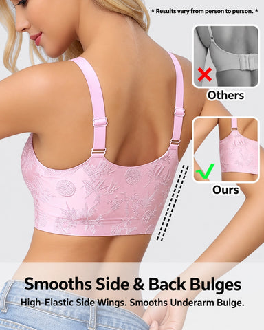 Front-Closure Easy Snap Wire-Free Jelly Bra