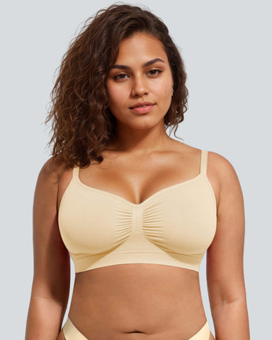 2-Pack Smooth Seamless Wireless Bra Bundle