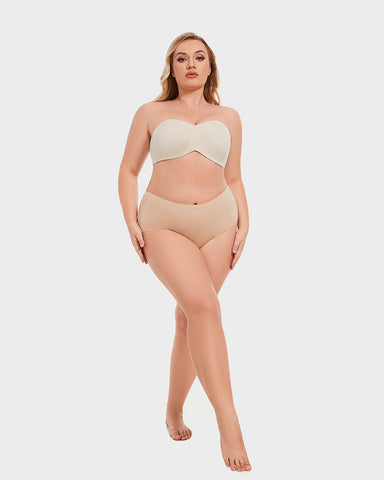 Full Support Non-Slip Convertible Bandeau Bra