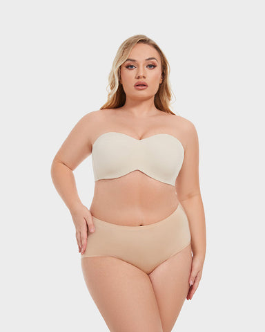 Full Support Non-Slip Convertible Bandeau Bra