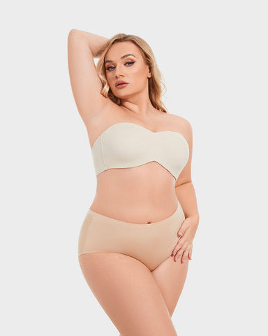 Full Support Non-Slip Convertible Bandeau Bra