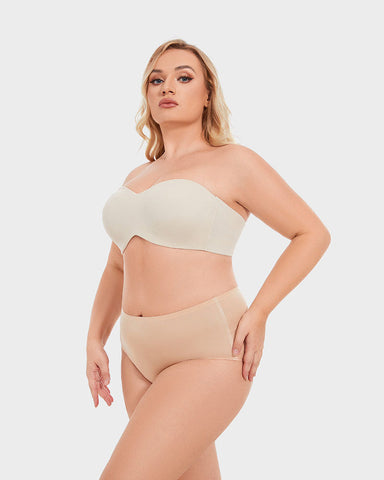Full Support Non-Slip Convertible Bandeau Bra