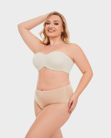 Full Support Non-Slip Convertible Bandeau Bra