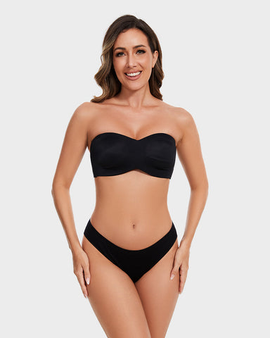 Full Support Non-Slip Convertible Bandeau Bra