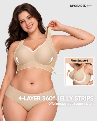 All-Day Comfort Wireless Full Coverage Smoothing Jelly Bra