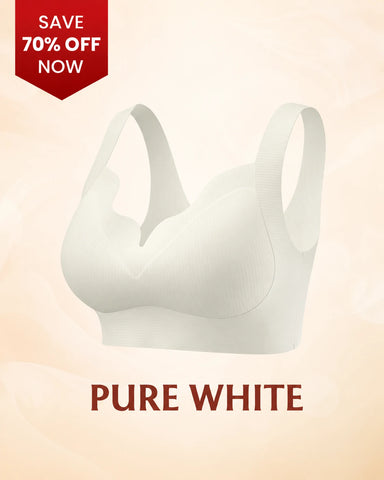 Seamless Wire-Free Push-Up Bra with Full Coverage Support