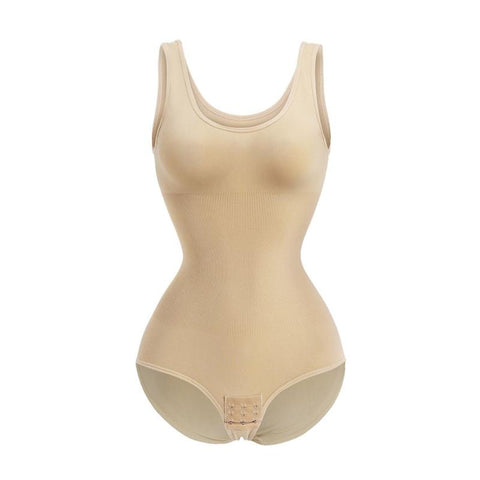 Women Seamless Round Neck Tummy Control Bodysuit