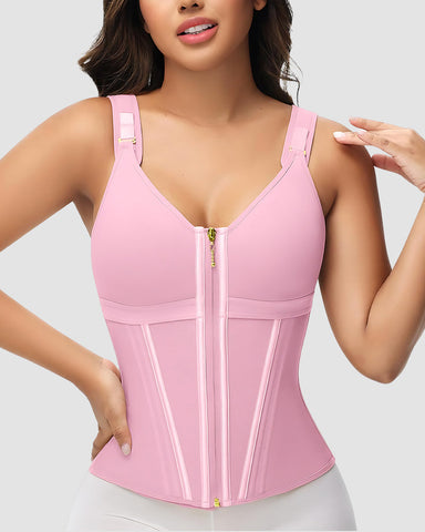 Double Layer Tummy Control Shaper with Bra