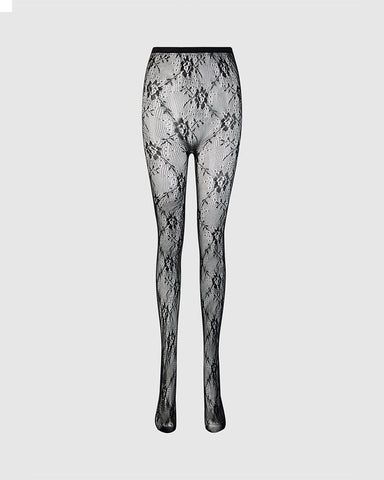 Sexy Floral Fishnet Thigh-High Stockings