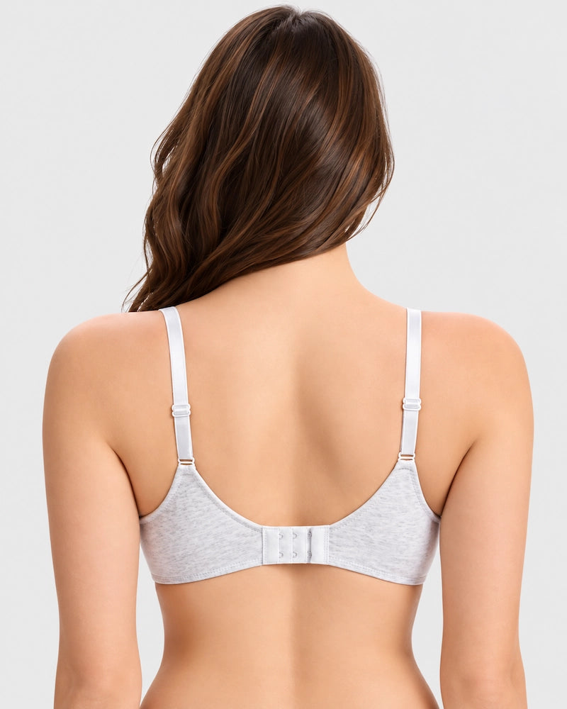 Lightly Lined Wireless Plunge T-Shirt Bra (3 Pcs)