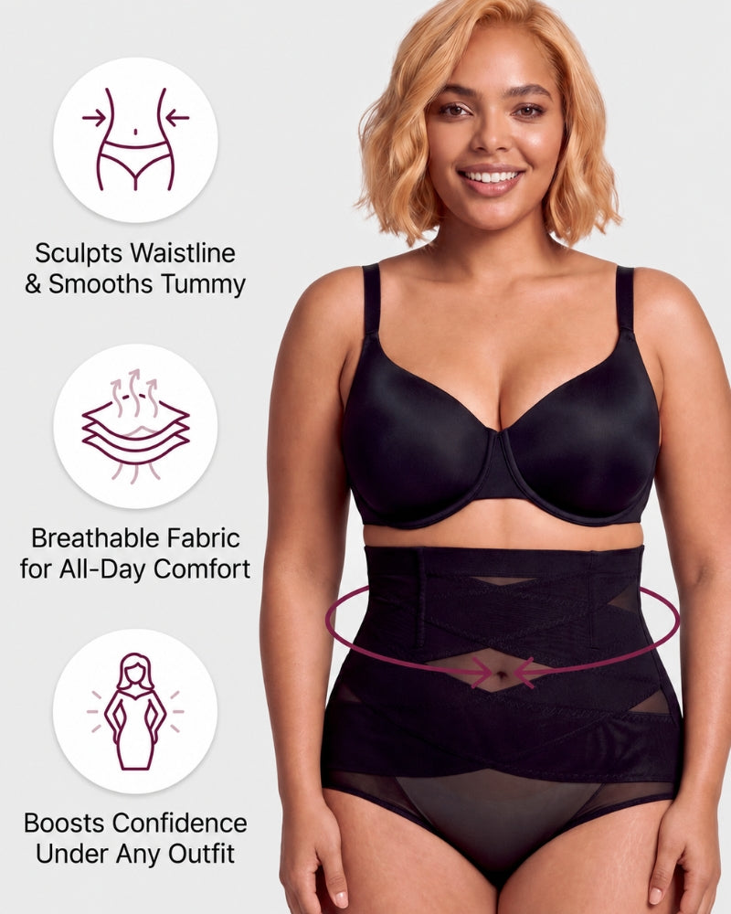 High-Waisted Tummy Control Shaping Briefs