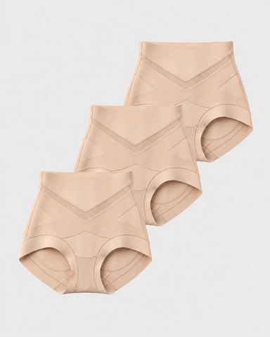 3-Pack V-Shaped Tummy-Control Sculpting Briefs