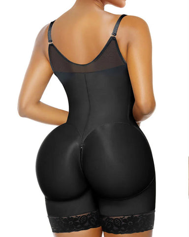 Tummy Control Butt Lifter Shapewear with Zipper