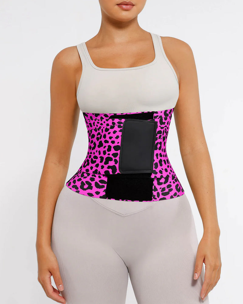 Triple Wrap Tummy Control Waist Trainer Belt Rosered