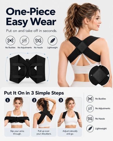 Elastic Posture Support Straps for Men & Women