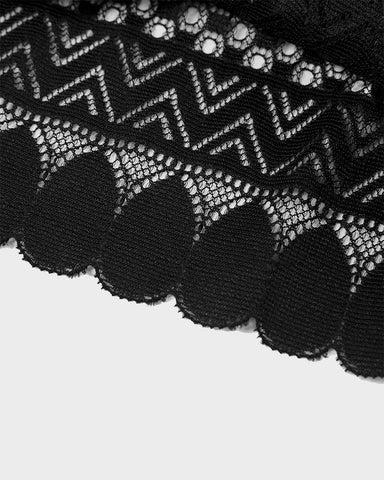 High-Waist Lace Mesh Shaping Panty